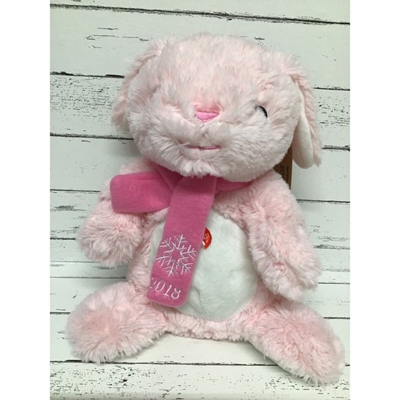 Pet Smart 2018 Hope Dog Pink Bunny Squeak Toy Plush - Picture 1 of 6